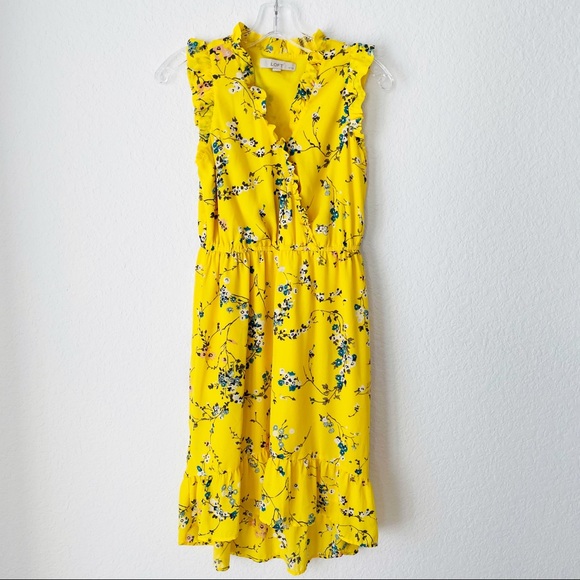 LOFT | Dresses | Loft Yellow Floral 